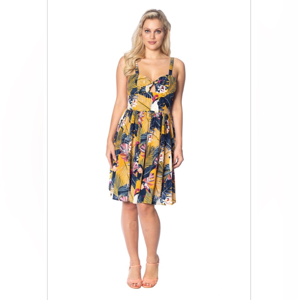 Tropical Paradise Dress by Banned Retro - Picture 3 of 16